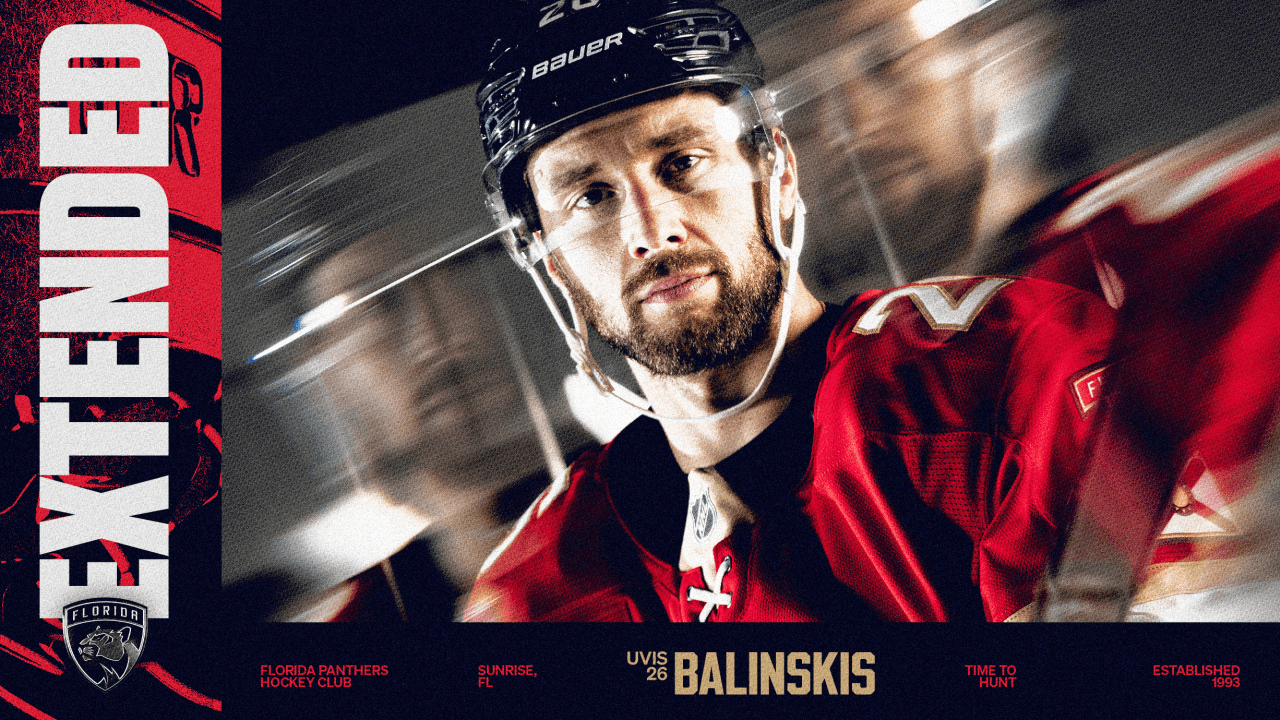 Florida Panthers Agree to Terms with Defenseman Uvis Balinskis on a Two-Year Contract Extension