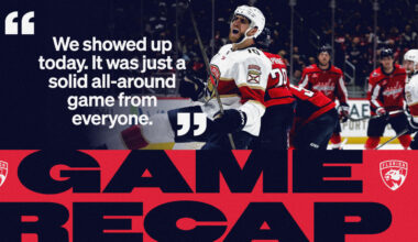 RECAP: Panthers 5, Capitals 2