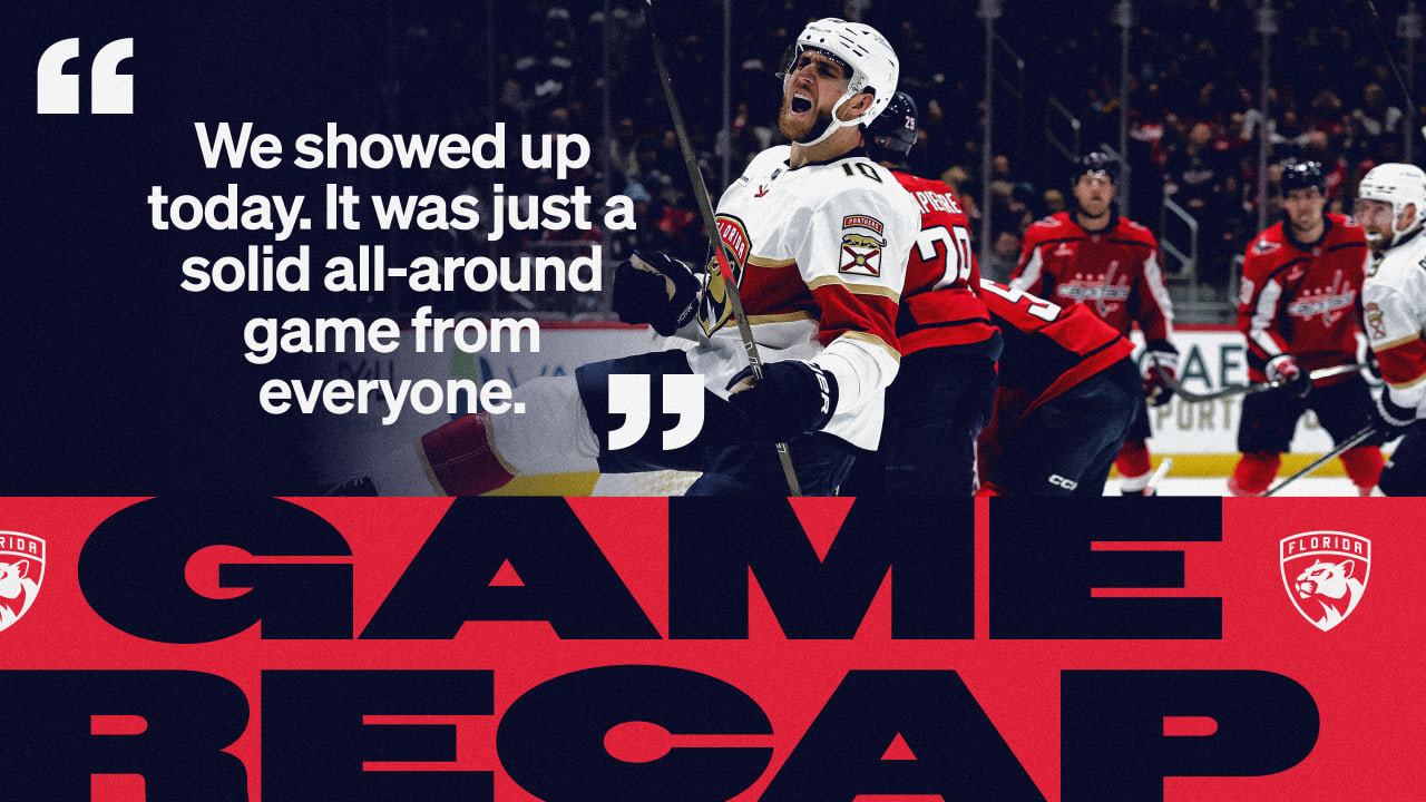 RECAP: Panthers 5, Capitals 2