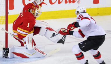 Flames power rankings: Goalie Devin Cooley heats up amid cold spell for team