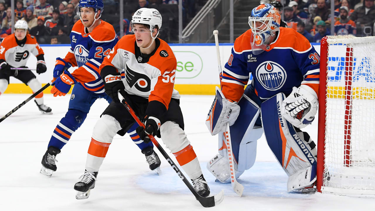 Barkey scores 1st NHL goal, Flyers defeat Oilers