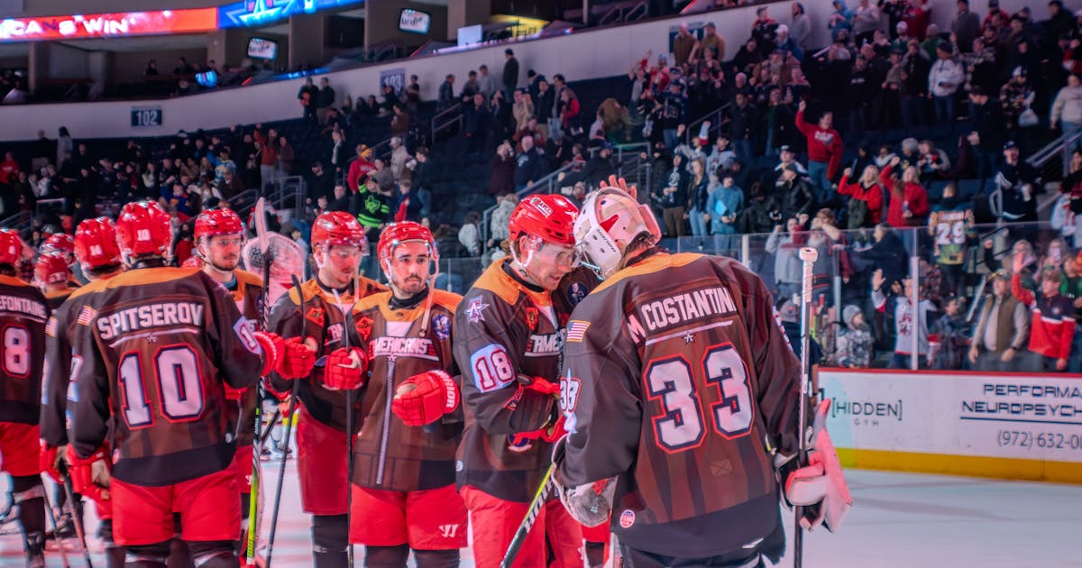 Allen Americans | News: Americans Beat the Rush on Top Gun Night