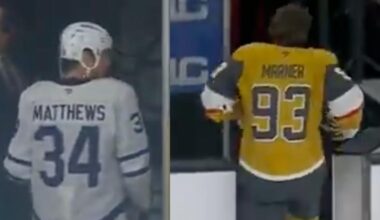Here’s what Mitch Marner did to Auston Matthews just before puck drop