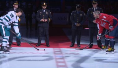 DC Police, DC Fire & EMS honored by the Capitals nearly a year after the DCA air disaster