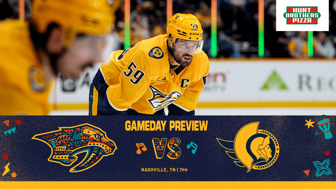 GAME DAY: Senators vs. Preds, January 22