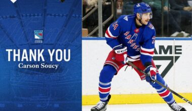 Rangers Acquire Third-Round Draft Pick in Exchange for Carson Soucy
