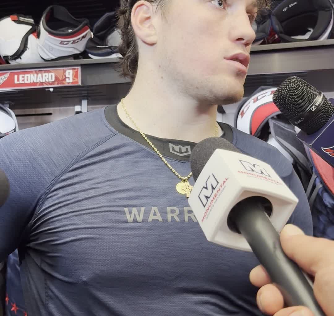 Thrown 'Into The FIre' As A Rookie, Ryan Leonard Impressing Capitals' Brass & Gaining More Trust As He Works Toward Bigger Role