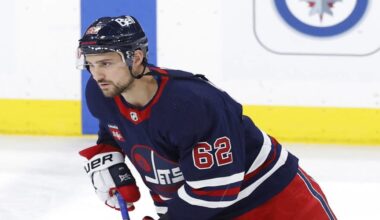 Nino Niederreiter of the Winnipeg Jets