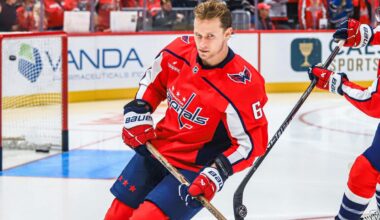Jakob Chychrun to make return against Sharks, but Capitals will remain without Tom Wilson and Justin Sourdif