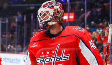 Logan Thompson recalls first professional goalie fight, not eager to get into one in NHL: ‘I feel like most goalies are bigger than me’