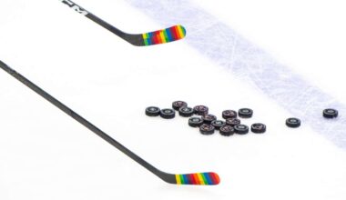 Capitals celebrate annual Pride Night with rainbow-colored stick tape, ‘Heated Rivalry’ soundtrack, and special LGBTQ+ logo
