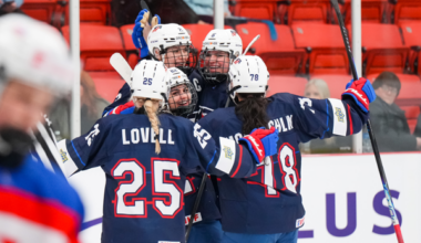 Team USA Looks On To Czechia At U18 Women’s Worlds