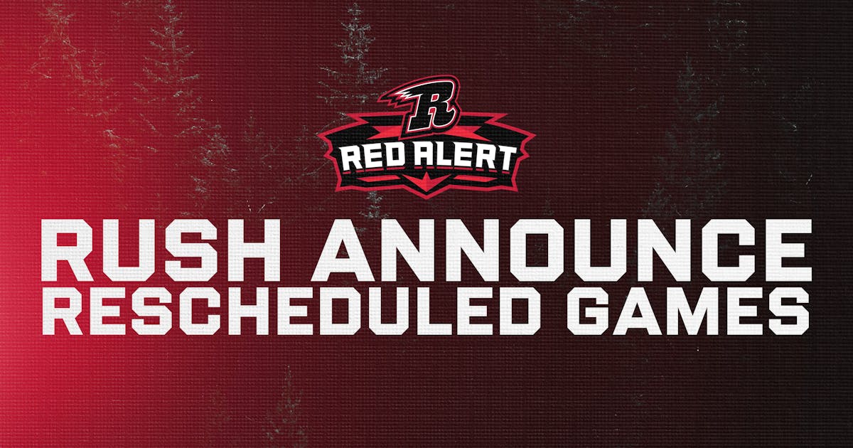 Rapid City Rush | RUSH ANNOUNCE RESCHEDULED GAMES