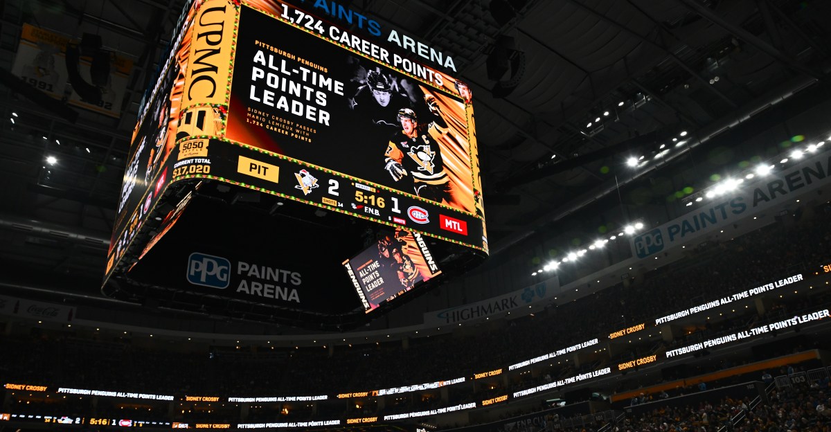 Sidney Crosby’s stats in calendar year of 2025