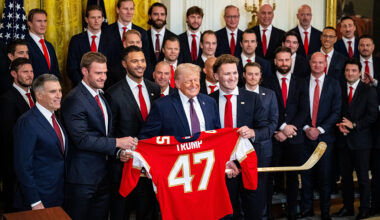 Florida Panthers Gift Trump Gold Stick, Stanley Cup Rings In White House Visit