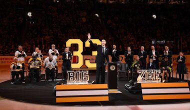 Bruins retire No. 33 to honor former captain Zdeno Chara