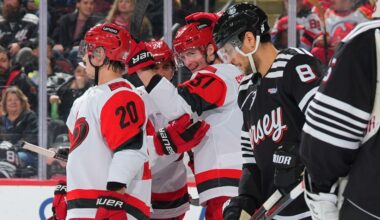Svechnikov Tallies Hat Trick as Hurricanes Take Down Devils, 4-1