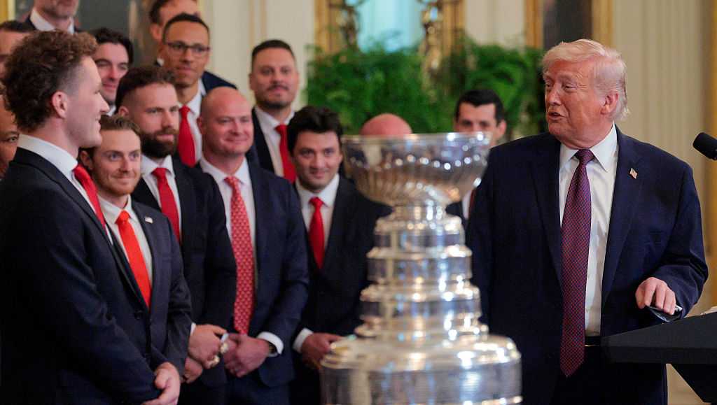 Florida Panthers honored at White House for Stanley Cup victories