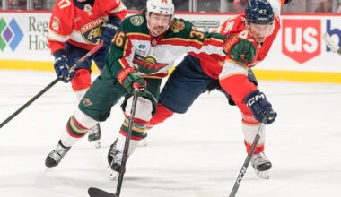 Florida Panthers beat Minnesota Wild 4-3 in overtime bout; Marchand scores twice