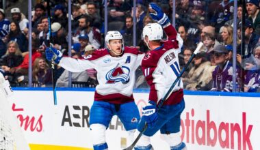 Recap: Brock Nelson hat trick lifts Avs over Leafs 4-1