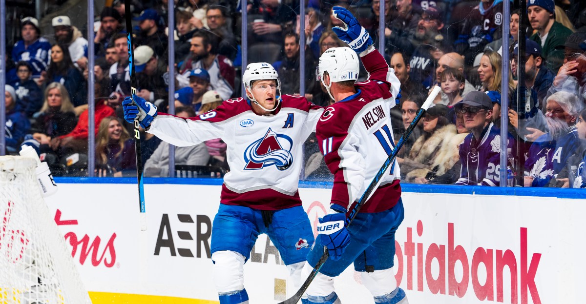 Recap: Brock Nelson hat trick lifts Avs over Leafs 4-1