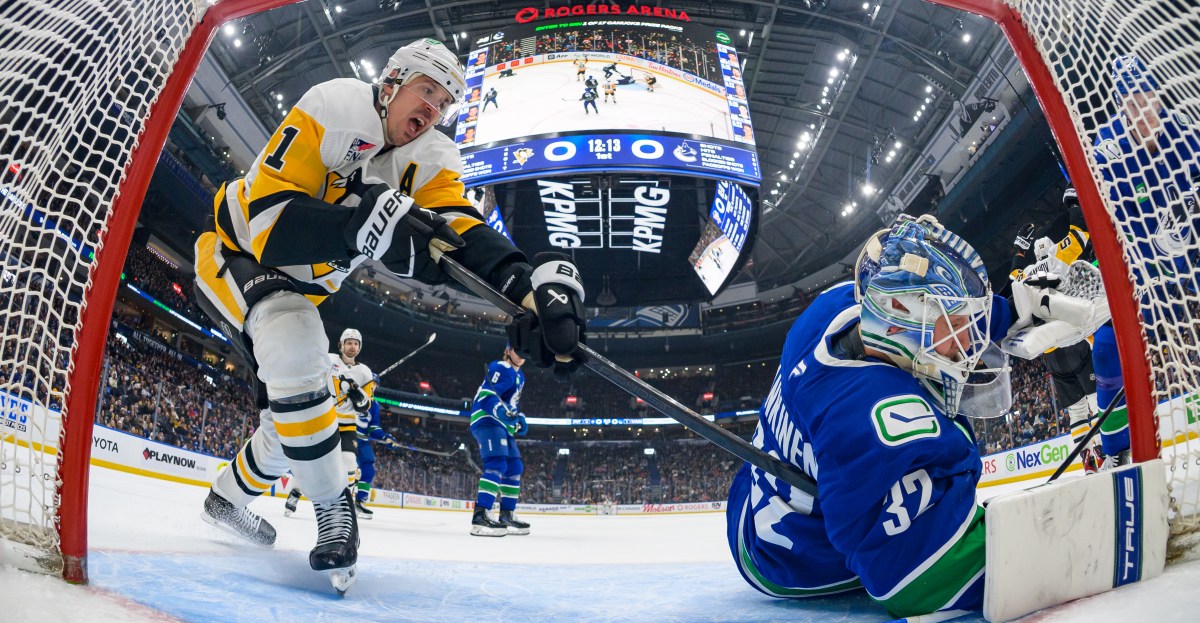 Malkin at practice, appears to dodge trouble