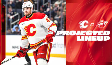 Projected Lineup - Flames @ Wild