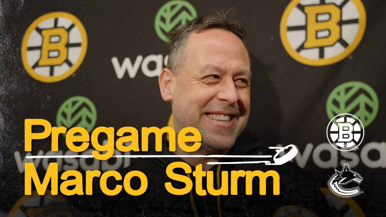 Press Room: Marco Sturm | Boston Bruins
