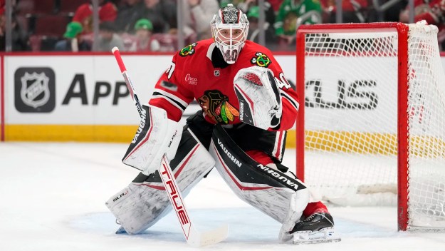 Chicago Blackhawks goaltender Arvid Soderblom has had a contentious career in Chicago (Photo courtesy of NHL.com)