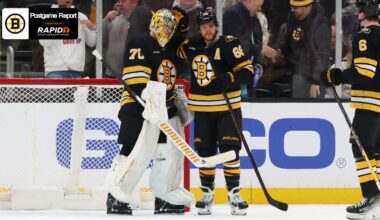 Korpisalo Backstops Bruins to 4-1 Win Over Flames