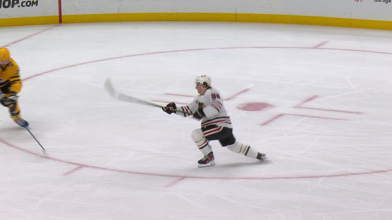 Bedard Puts it Upstairs | Chicago Blackhawks