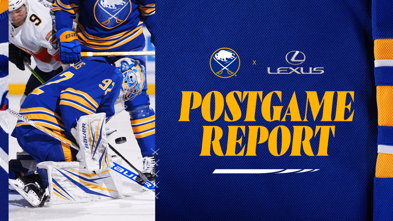 Sabres' home winning streak snapped in tight loss to Panthers