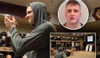 Ilya Protas learns he’s a 2026 AHL All-Star from his older brother Aliaksei: ‘I’m so proud of you’