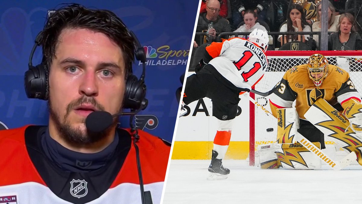 Watch Travis Konecny interview after Flyers beat Golden Knights – NBC Sports Philadelphia