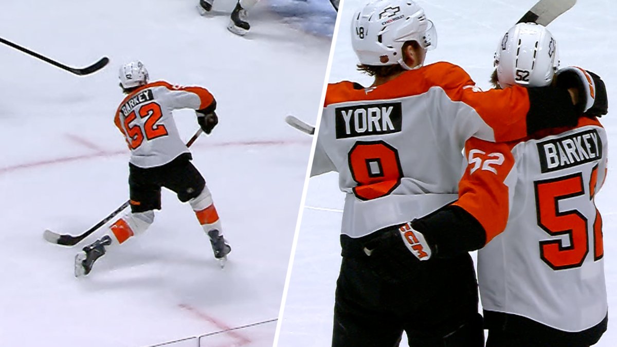 Watch Denver Barkey scores goal for Flyers against Avalanche – NBC Sports Philadelphia