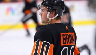 Bobby Brink will return tonight for the Flyers, Dan Vladar on IR ► FLYERS NITTY GRITTY
