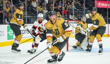 Golden Knights continue trip through Canada against Senators