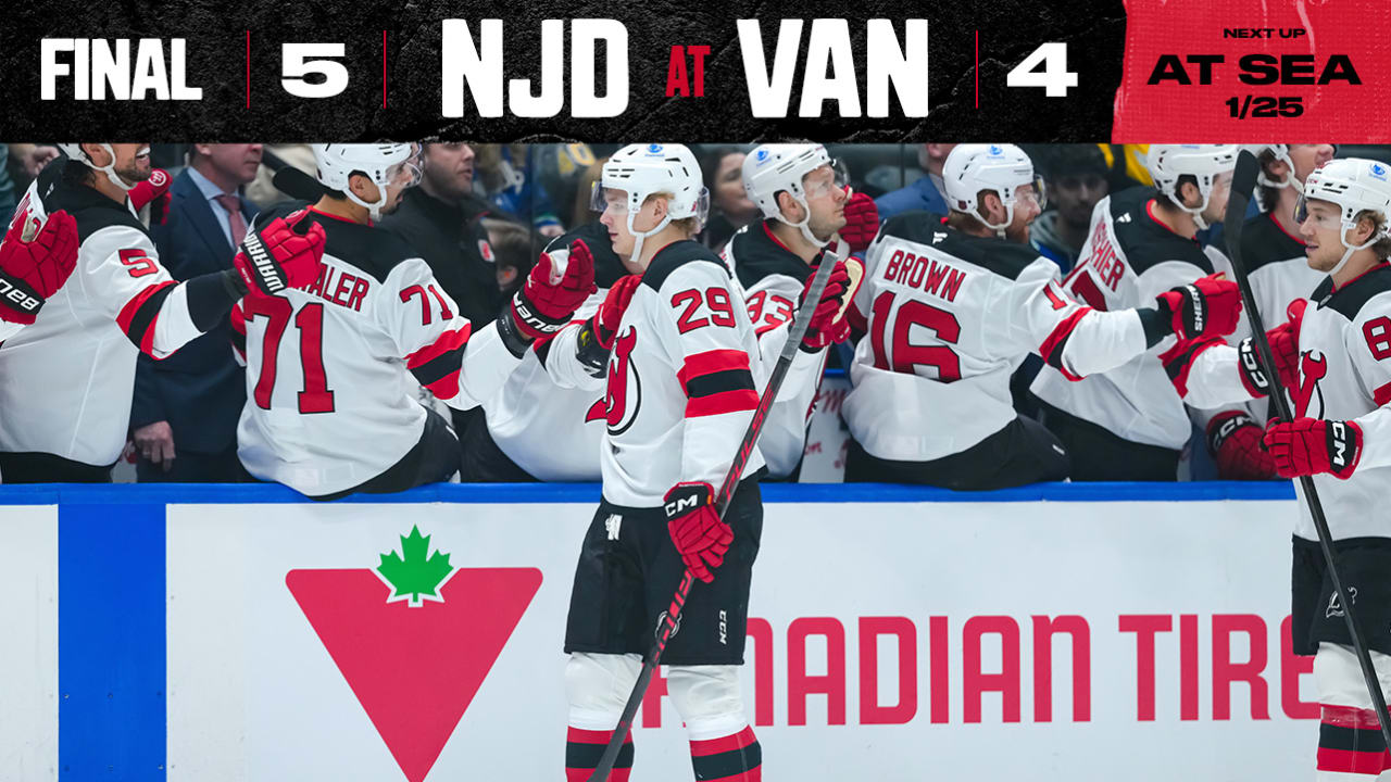Devils Win a Wild One in Vancouver | GAME STORY