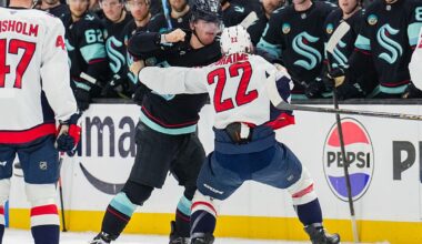 Capitals' Duhaime fined for poking Kraken's Melanson