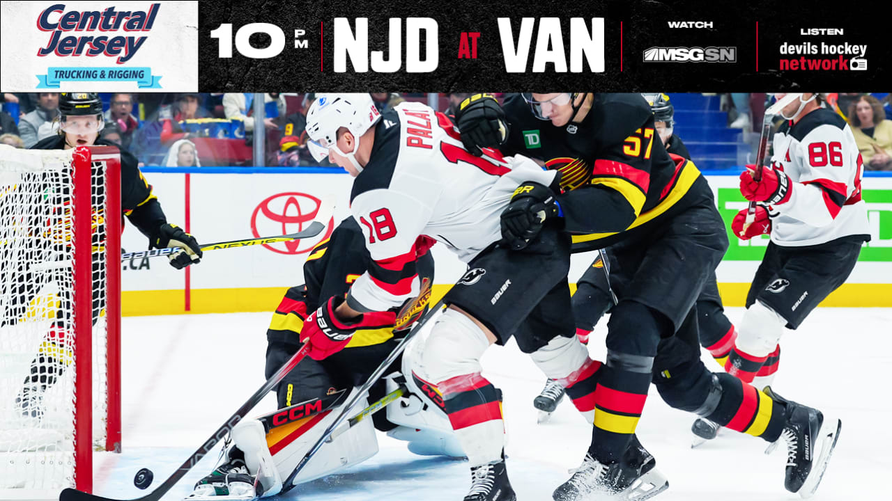 Devils Go for the Sweep of Western Canada in Vancouver | PREVIEW