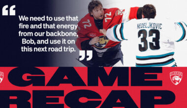 RECAP: Sharks 4, Panthers 1