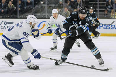 Oliver Ekman-Larsson fights after hit on Dennis Hildeby in Toronto Maple Leafs and Utah Mammoth game