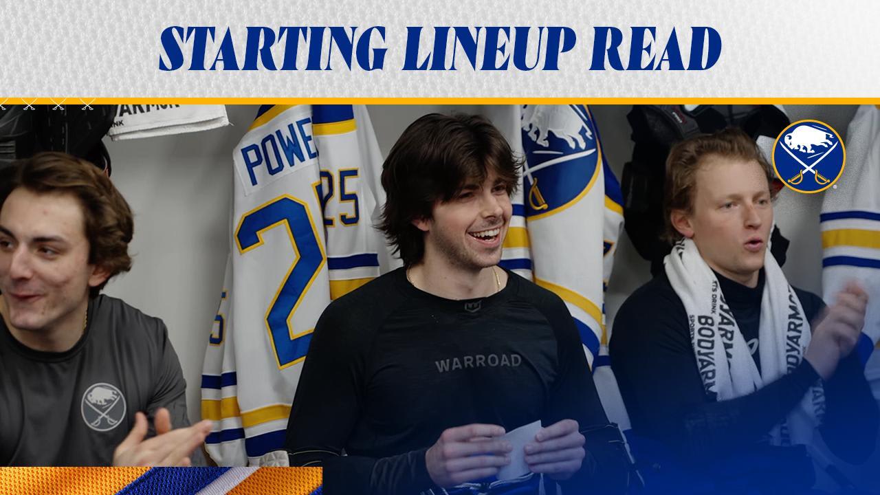 Starting Lineup Read | Buffalo Sabres