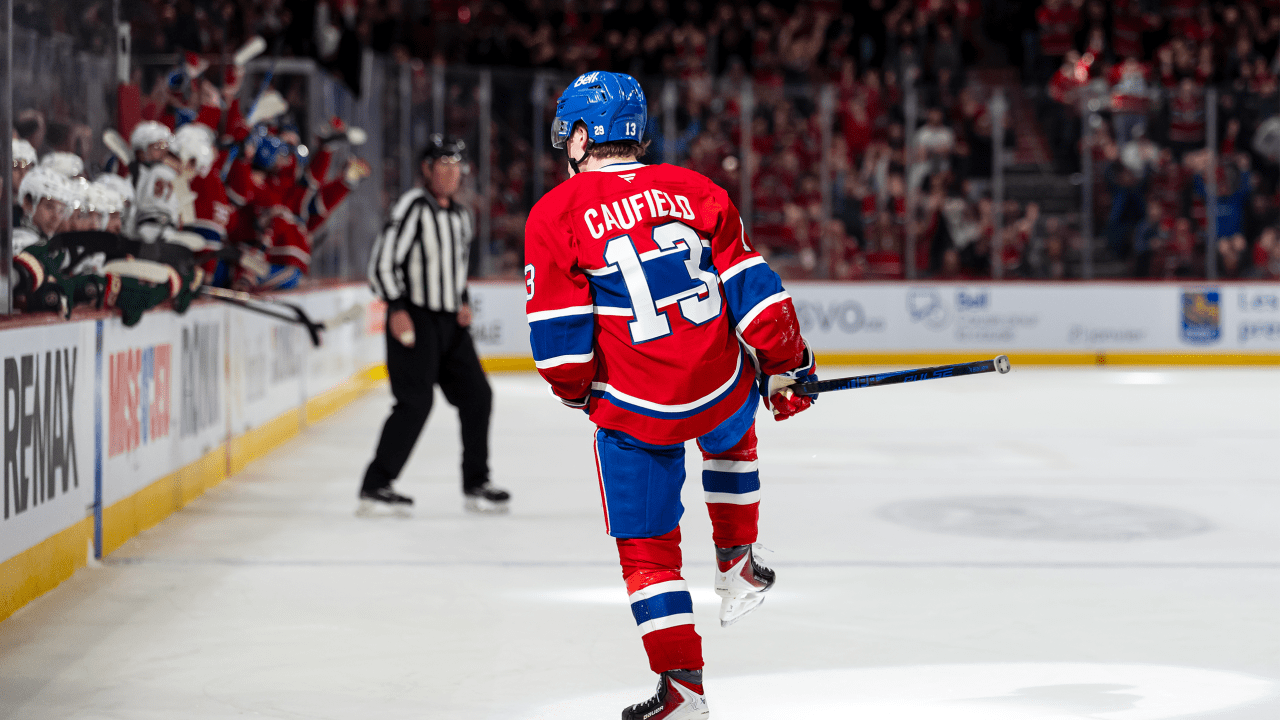 Caufield scores with 15 seconds left, Canadiens recover to defeat Wild