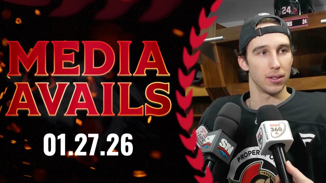 Dylan Cozens Media Availability | Ottawa Senators
