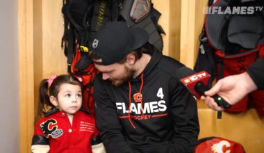 Andersson joined by Noa Gaudreau after practice in Columbus