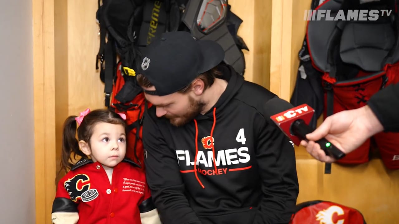 Andersson joined by Noa Gaudreau after practice in Columbus