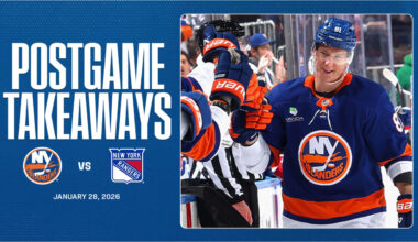Takeaways: Islanders Top Rangers 5-2 for Second Straight Win