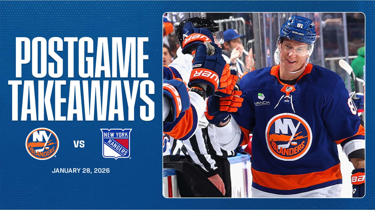 Takeaways: Islanders Top Rangers 5-2 for Second Straight Win