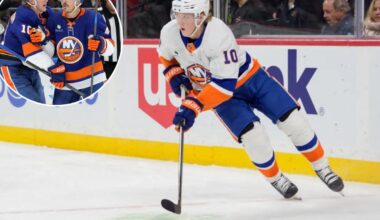 Simon Holmstrom on an Islanders tear after reunion with Jean-Gabriel Pageau